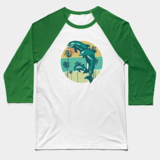 Stylish dolphins Baseball T-Shirt